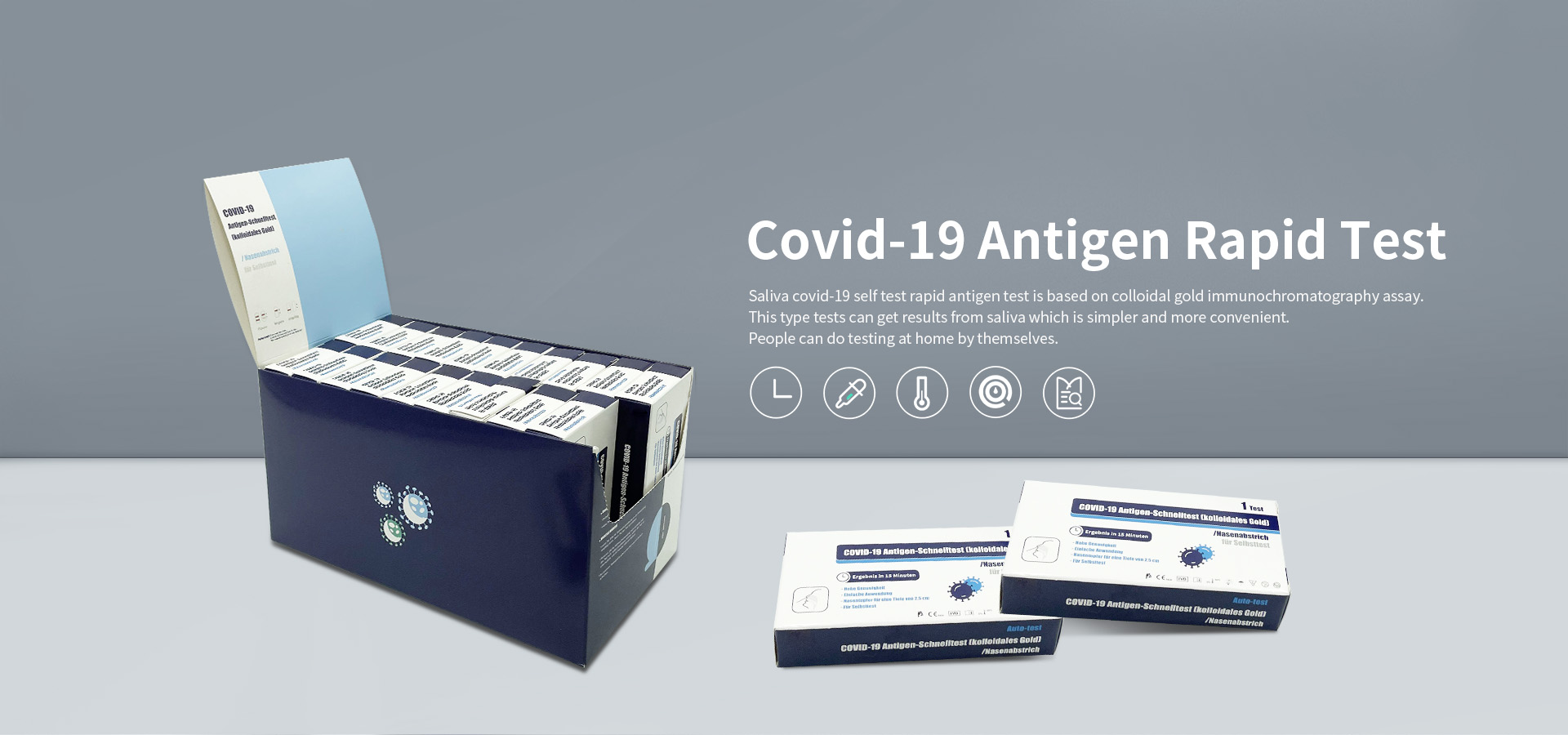 Китайські виробники швидких тестів на антиген Covid-19 для самотестування